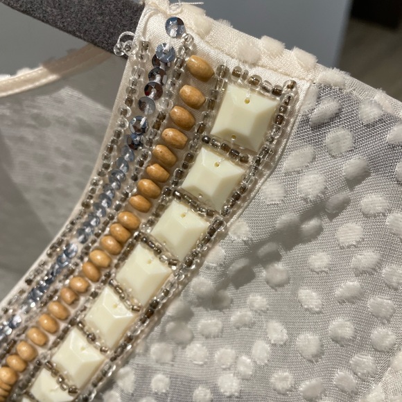 Hale Bob Silk/Rayon blend beaded top - Picture 3 of 13